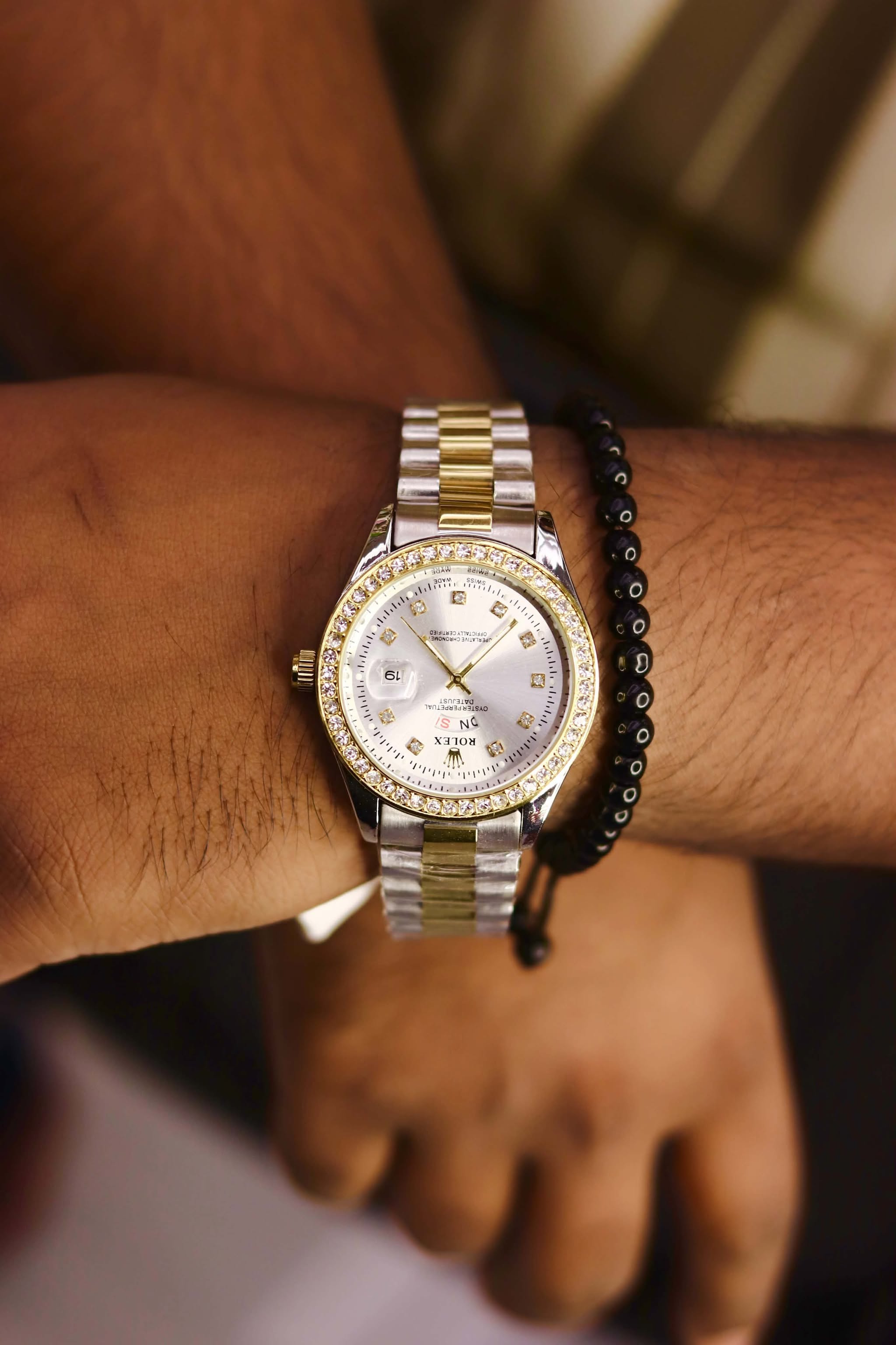 ROLEX MAN STONE WTACH